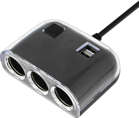 Cigarette Lighter Charger 3x Lighter Socket + 2x Usb Sockets