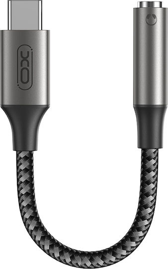 XO XO-NB257C Μετατροπέας USB-C male σε 3.5mm female Γκρι 1τμχ