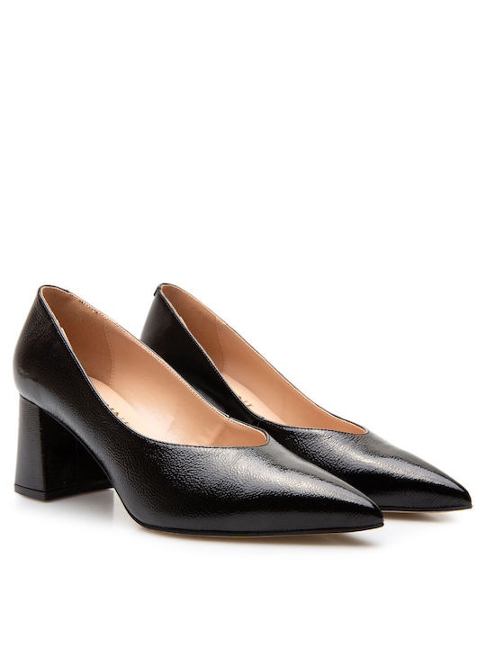 Labrini Patent Leather Black Heels