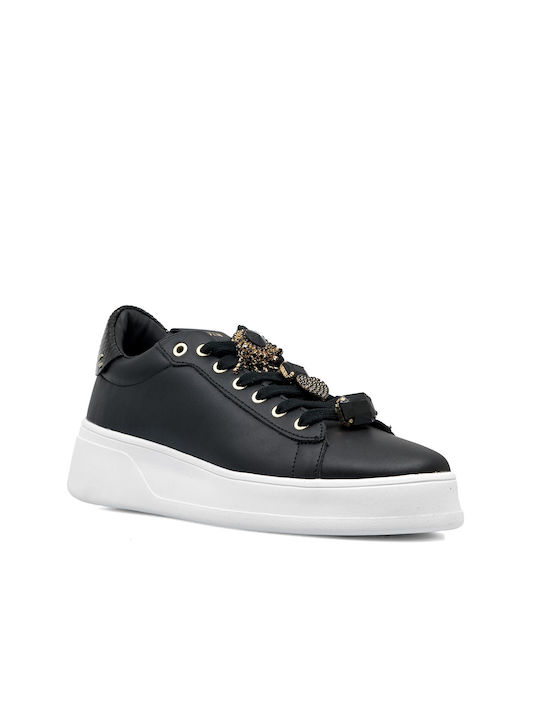 Seven Damen Sneakers Black / Black Snake