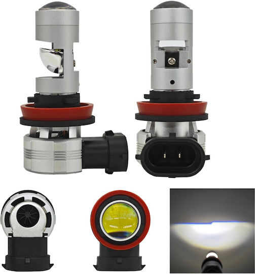 Car Lamps H11 Canbus LED 5000K Cold White 12-24V 2 Pieces