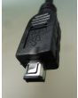 USB 2.0 Cable USB-A male - mini USB-A male Μαύρο 1m