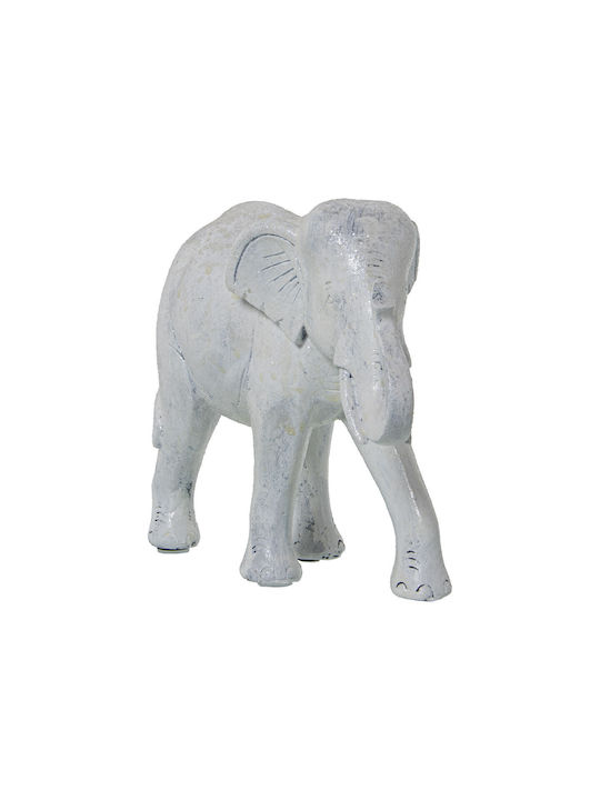 Dekorative Figur Alexandra House Living Weißer Plastik Elefant 10 x 18 x 24 cm