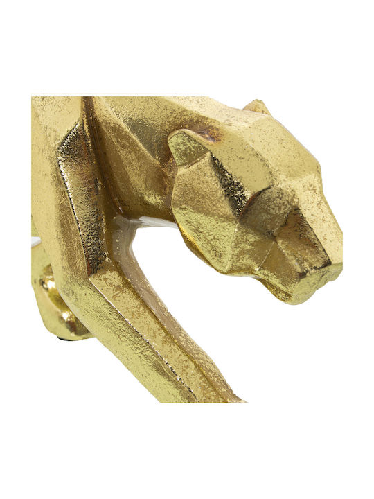 Decorative Figure Alexandra House Living Gold Plastic Panther 10 X 16 X 44 Cm