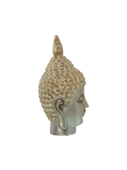 Alexandra House Living Büste Kunststoff Gold Buddha 19 x 19 x 35 cm