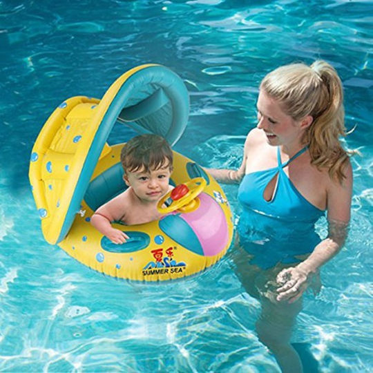 Swimming Aid Swimtrainer with Sunshade Boat Seat