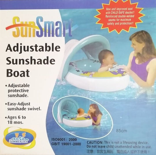 Σωσίβιο Swimtrainer με Σκίαστρο Γαλάζιο Βρεφικό
