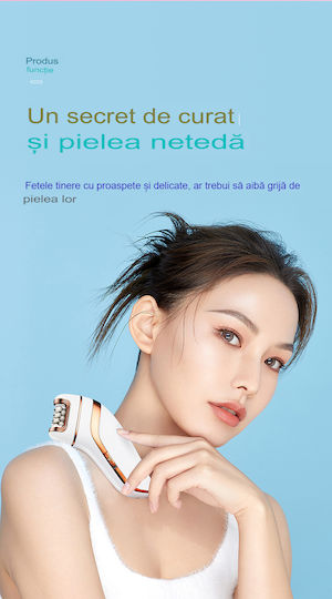 Set Epilator Enzo Beauty 3 În 1 Hm-205 Putere 5w Autonomie 90 Min 3 Capete Epilator Ras Pedichiură Încărcare Usb Alb