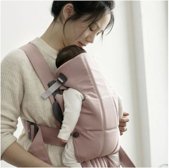 BabyBjorn Classic Carrier Mini Woven Pink with Maximum Weight 11kg