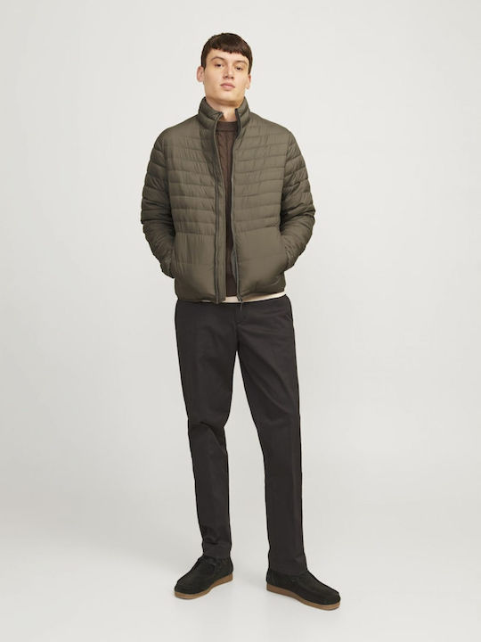 Winter Jacke Puffer Winddicht Olive