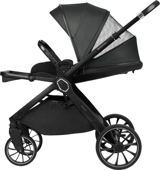 Tiffany Adjustable 3 in 1 Baby Stroller Suitable for Newborn Dark Grey 12.5kg