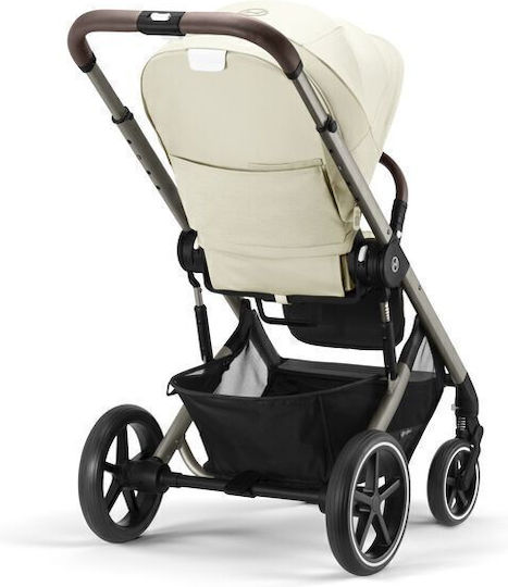 Cybex Eos Lux TPE B Καρότσι Μωρού Kατάλληλο για Nεογέννητο Seashell Beige | Light Beige 13kg