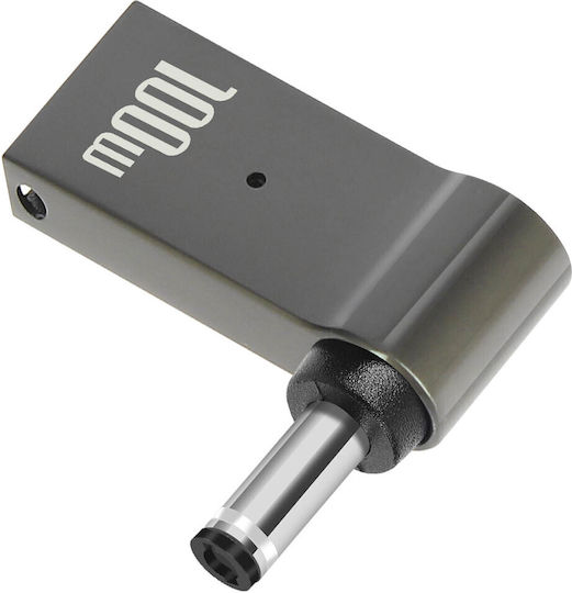 USB-C 100W Ladeadapter zu Lenovo 4,0 x 1,7mm Schwarz Stecker Grau