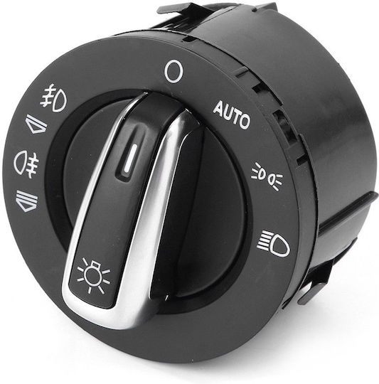Comutator lumini auto pentru Audi A6 / Q7 / S6 / RS6 / Toate drumurile / Patru Citroen C6 Corvette C6 Negru