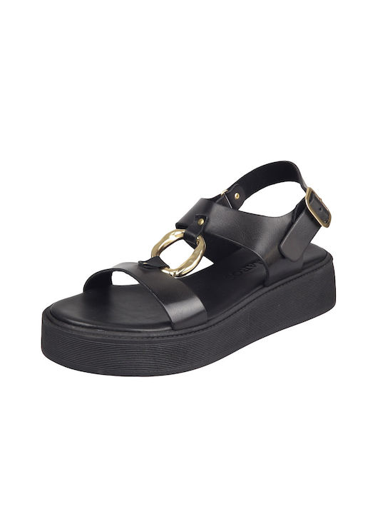 Verraros Platforme dama Black/Gold