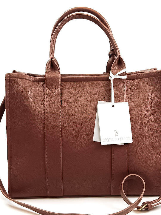 Regina Schrecker Damen Tasche Tote Hand Braun