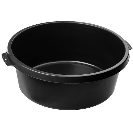 Kadax Basin Round Capacity 14lt Black 6pcs