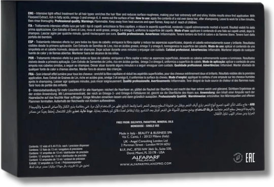 Alfaparf Milano Professional Diamond Illuminating Essential Oil Αμπούλες Μαλλιών Θρέψης 12x13ml