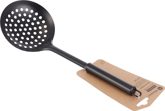 Mondex Shallow Spoon Slotted Colander Stainless Steel Gray 34cm 1pcs
