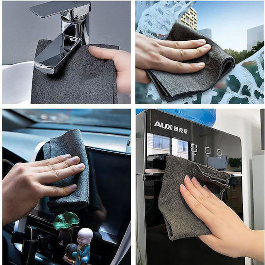 Lavete de Curățare cu Microfibre Utilizare generală Gri 10buc