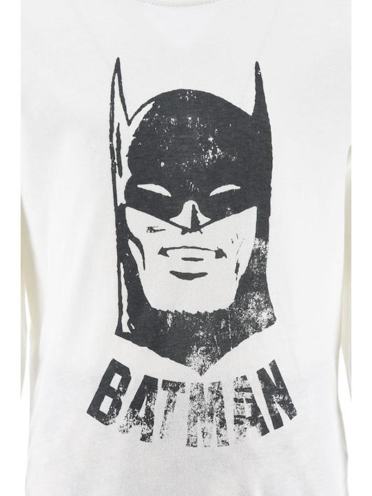 Superheroes Kinder Schlafanzug Winterlich White
