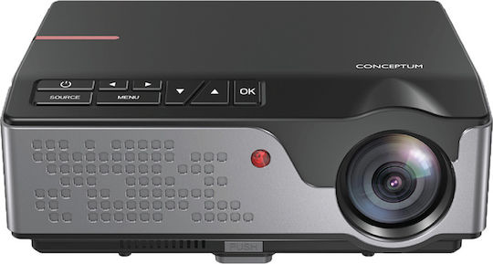 Conceptum RD-826 Projektor DLP Full HD LED Lichtquelle mit Wi-Fi (Eingebaut) und Eingebauten Lautsprechern