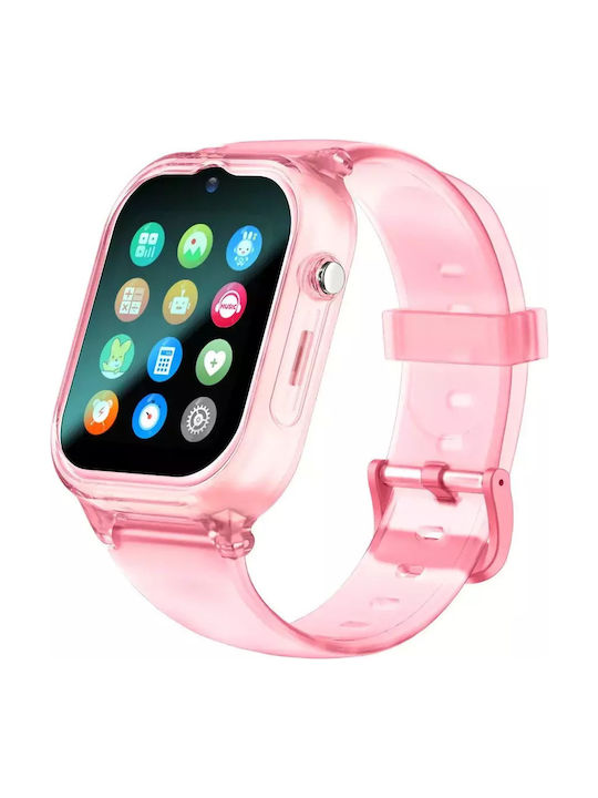 Nubi Kinder-Smartwatch 4G Mit GPS Und Kamera Rosa