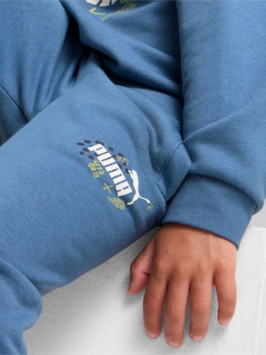 Kids Sweatpants Blue Horizon Ess+