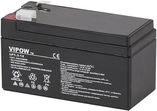 Baterie cu Gel Plumb 12V 1.3 Ah Fără Întreținere 97x43x53 Mm