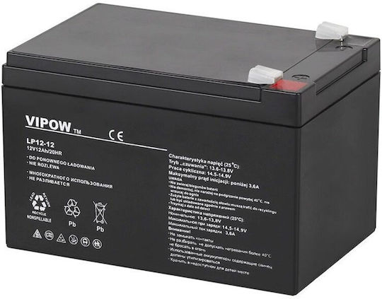 12V Blei-Gel-Batterie 12 Ah Wartungsfrei 151x98x95 mm