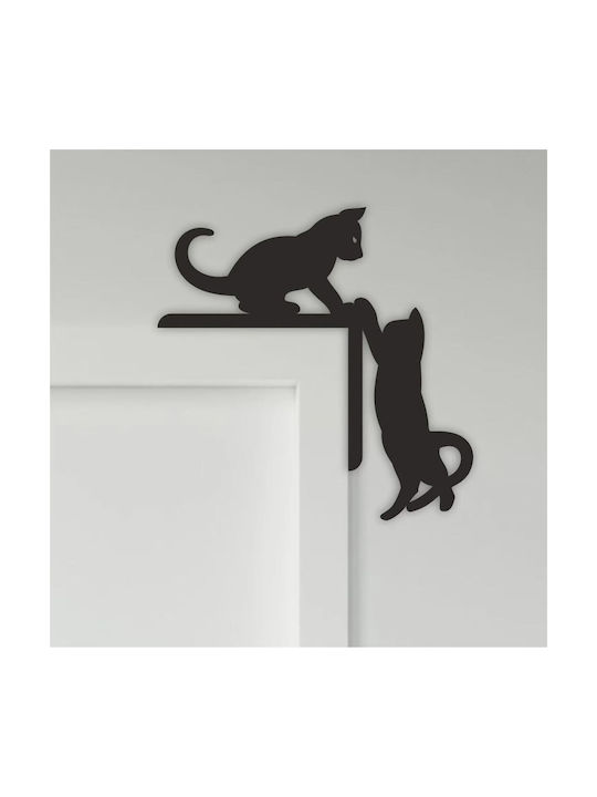 Vivatechnix Decorațiune Siluetă Neagră Din Metal 30x30cm