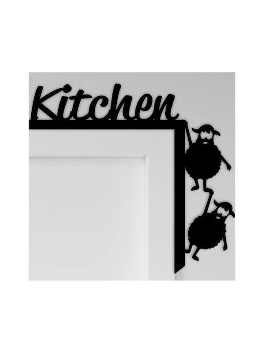 Semn Decorativ pentru Bucătărie Krodesign Kro-1099 Dimensiune 30x30 Cm Negru