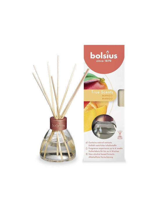 Bețișoare parfumate Bolsius cu aromă de mango 45ml parfum de rodie