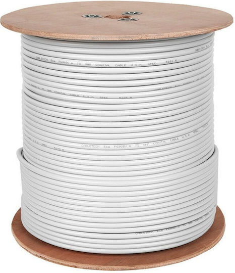 1 Mm Copper Coaxial Cable 305 M Length 8x16 Wire Braided Shielding
