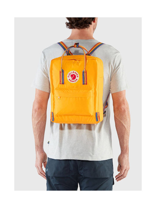 Fjallraven Kånken Rainbow 16lt Κίτρινο