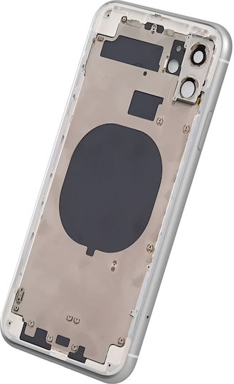 Clappio Rahmen + Akkudeckel iPhone 11 Rückfenster Weiß Hellgrau