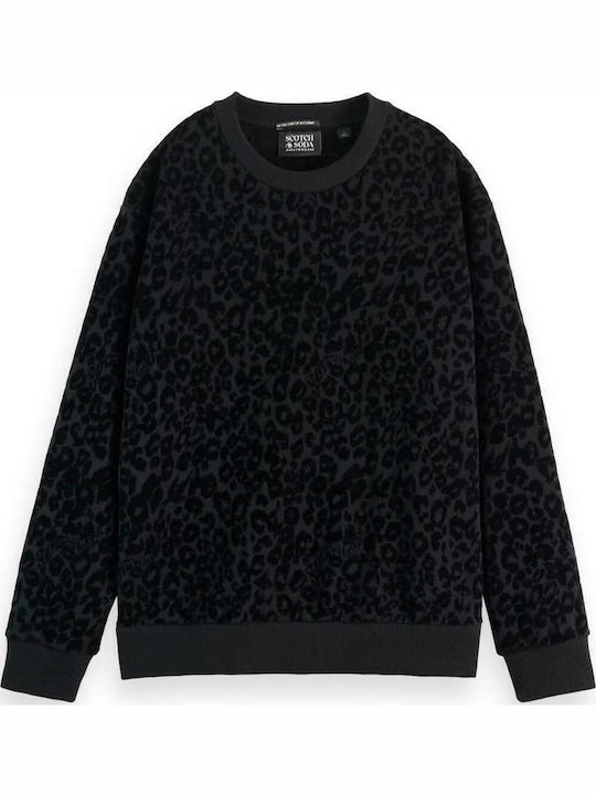 Flock Artwork Damen Sweatshirt Evening Black