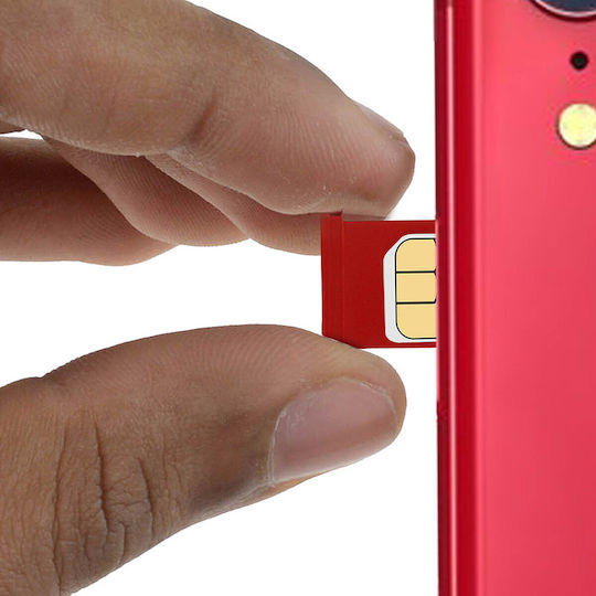 Replacement Sim Card Tray Iphone Se 2022 Se 2020 8 Red