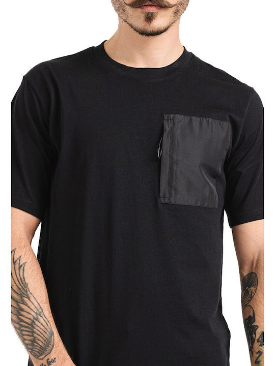 Jack & Jones T-shirt Bărbătesc cu Mânecă Scurtă BLACK