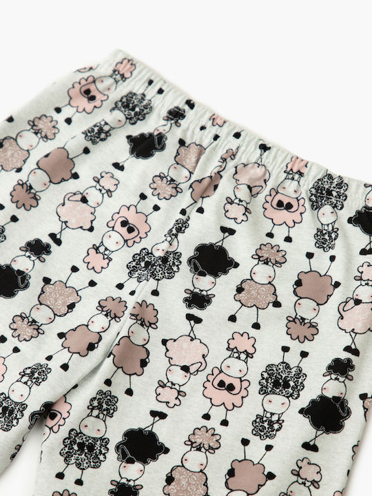 Minerva Kinder Schlafanzug Winterlich Braun Sheeps