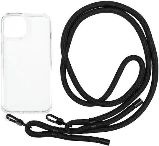 Mobile Origin Back Cover Πλαστικό με Λουράκι Διάφανο (iPhone 14)