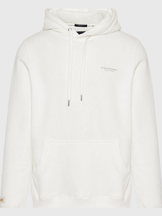 Суитшърт с Качулка Off White Cream
