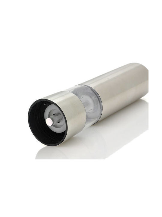 Verk Group Ηλεκτρικός Μύλος Αλατιού Inox σε Ασημί Χρώμα 22cm