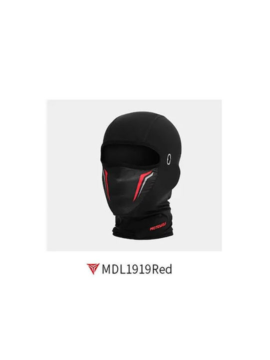 Motowolf Balaclava integrala pentru motociclist Negru / Roșu Culoare
