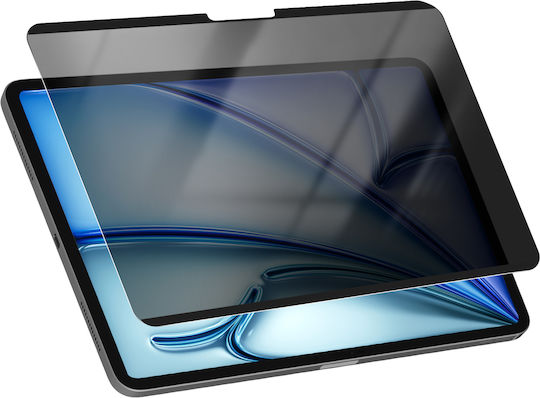 4smarts Screen Protector iPad Air 11 2024 Anti-Spy Anti-Scratch Magnetic Transparent Black