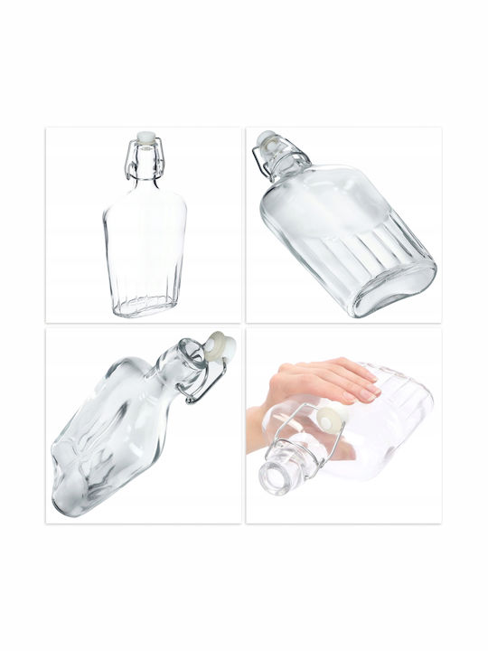 Kadax Glas Karaffe zum Servieren Wein mit Verschluss Transparent 500ml 1Stück
