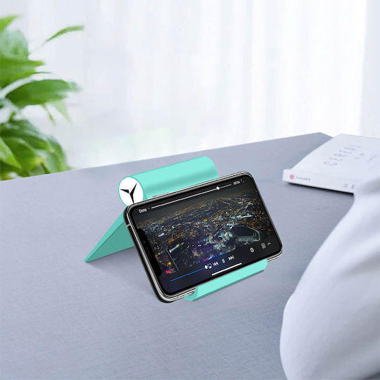 Foldable Multi-position Adjustable Tablet Smartphone Table Stand Turquoise