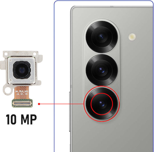 Modul Cameră Samsung Galaxy Z Fold 6 10mp Zoom 3x Original Service Pack Negru