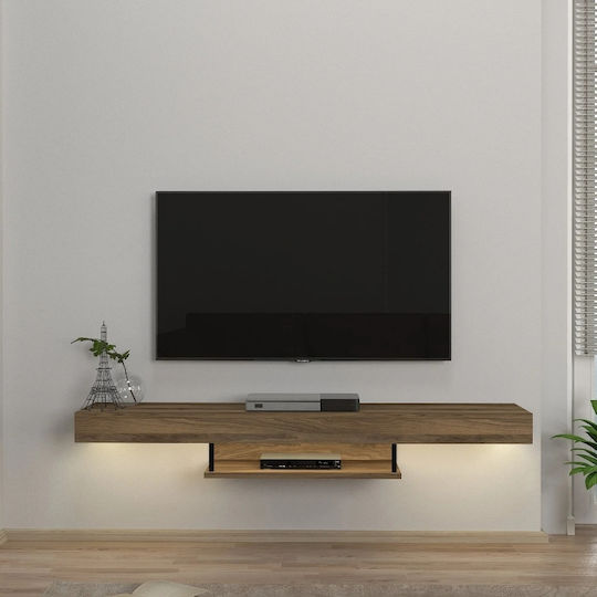 Albares Επιτοίχιο με Φωτισμό Led Καρυδί 150x29.6x22εκ. Albares Επιτοίχιο με Φωτισμό Led Καρυδί 150x29.6x22εκ.