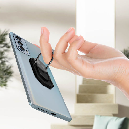 Magnetic & Rotating Smartphone Support Ring Black